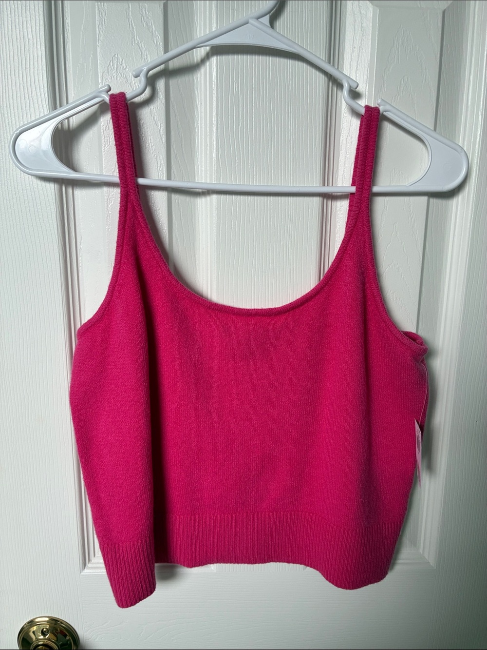 Old Navy Bright Pink Knit Tank Top
